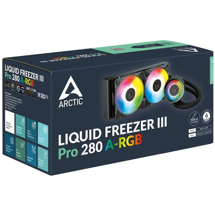 ARCTIC Liquid Freezer III Pro 280 A-RGB Negro